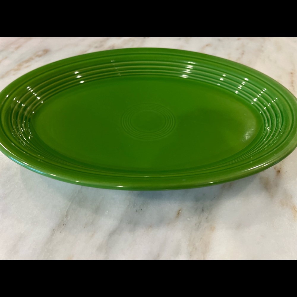 Large Green Fiesta Platter - 2 available